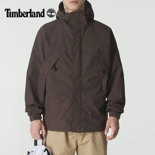 Timberland添柏岚冲锋衣外套男春季 户外徒步防水连帽夹克A68XF