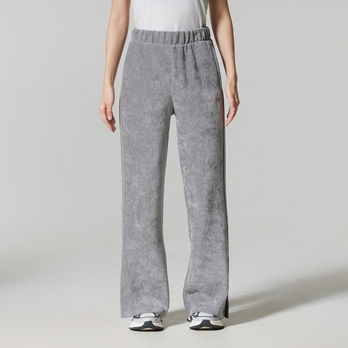 阿迪达斯三叶草女裤子2025秋冬新款休闲运动宽松灯芯绒长裤KS5983