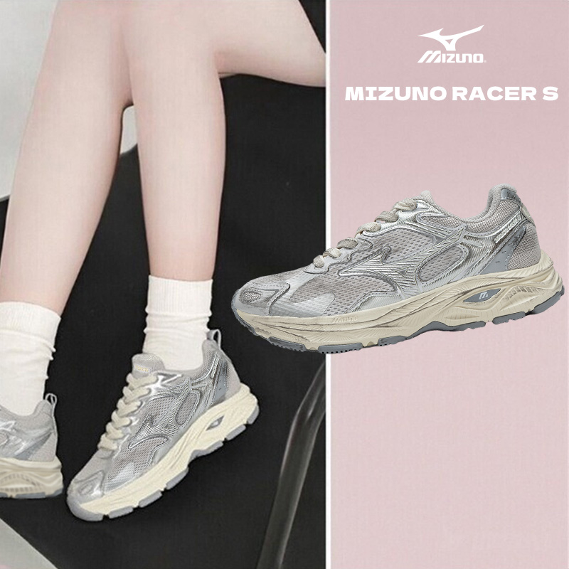 Mizuno美津浓鞋男女官方跑步鞋透气缓震休闲鞋夏季运动鞋RACER S