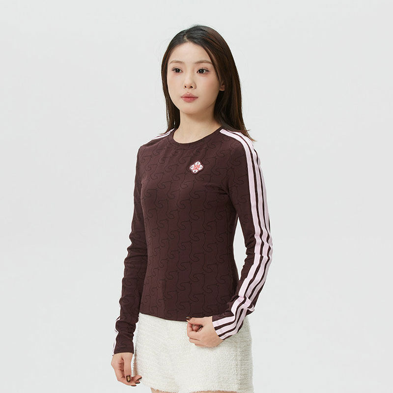 阿迪达斯新年款长袖T恤女马年限定运动卫衣圆领满印套头衫KW4678,运动服/休闲服装,运动T恤,淘宝优惠券,粉丝福利购,淘宝优惠卷