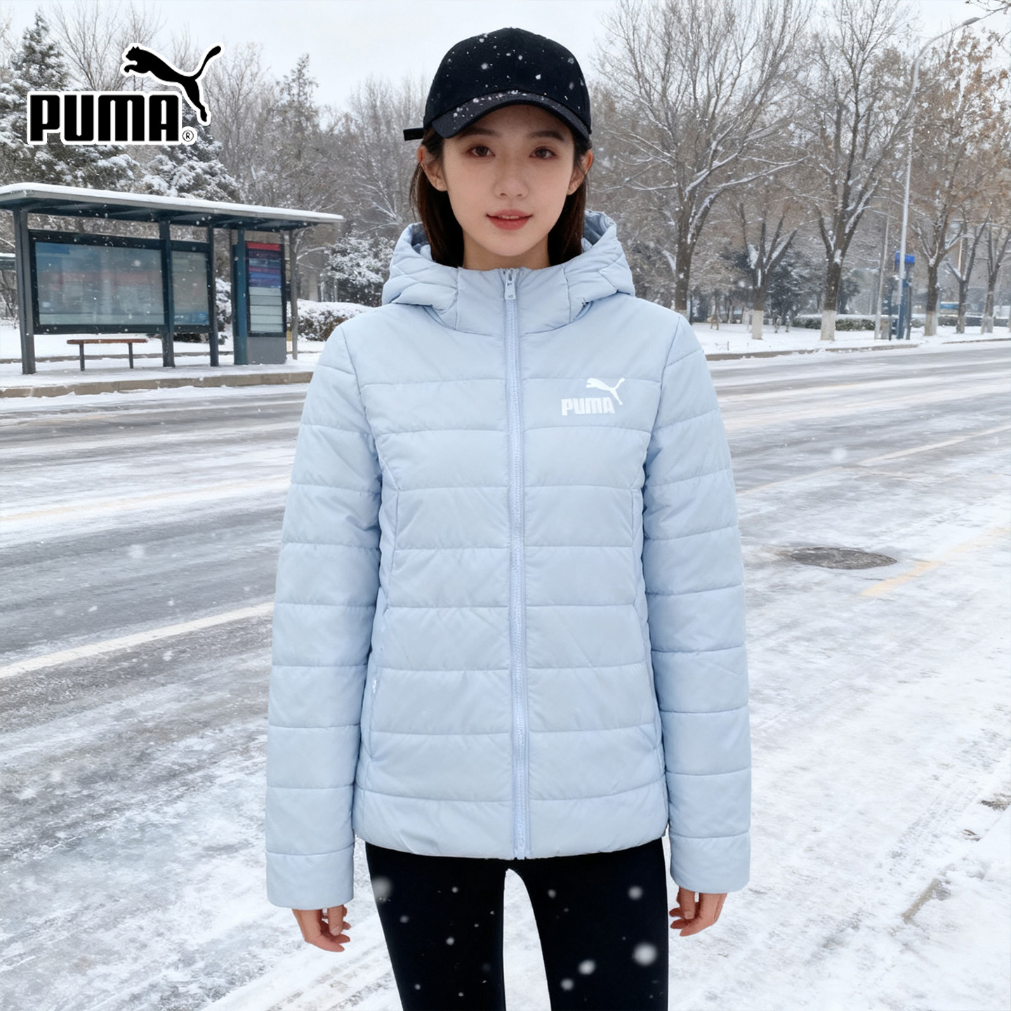 PUMA彪马服外套女装2025冬季新款跑步运动服休闲保暖衣棉服672279