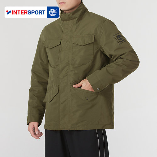 添柏岚夹克男冬季军绿色户外徒步防风运动服三合一外套A2H9M