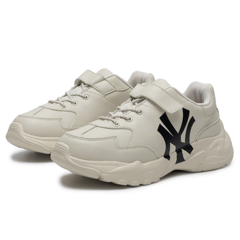 MLB男女童鞋新款儿童魔术贴运动鞋低帮复古休闲鞋大童鞋7ASHJ204N