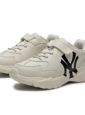 MLB男女童鞋新款儿童魔术贴运动鞋低帮复古休闲鞋大童鞋7ASHJ204N