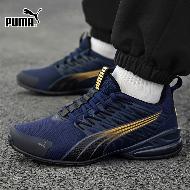 PUMA彪马跑步鞋男鞋女鞋2025冬季新款蓝色网面缓震运动鞋379601