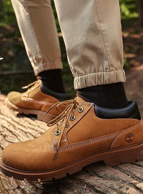 添柏岚踢不烂商务鞋男鞋大黄靴新款中帮船鞋防水登山徒步鞋A1P3L
