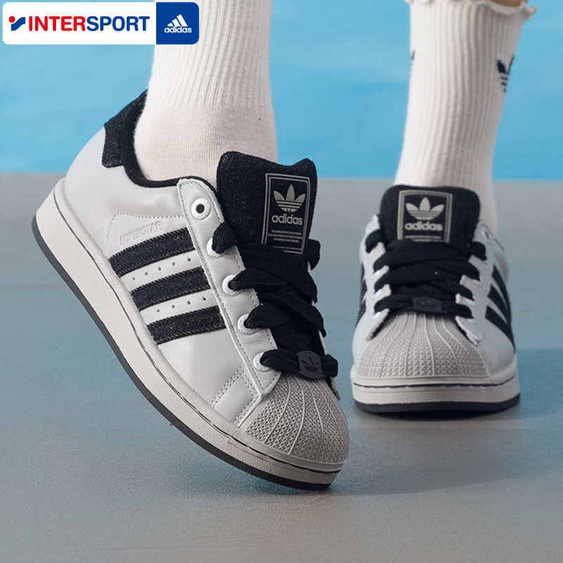 阿迪达斯三叶草男鞋女鞋板鞋25新款秋季运动鞋贝壳头休闲鞋JP8760