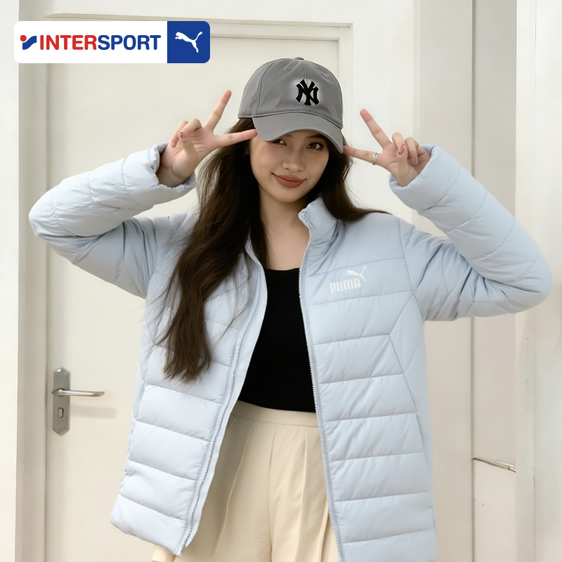 PUMA彪马外套女装秋季新款宽松防风薄款棉服户外防寒跑步运动棉衣