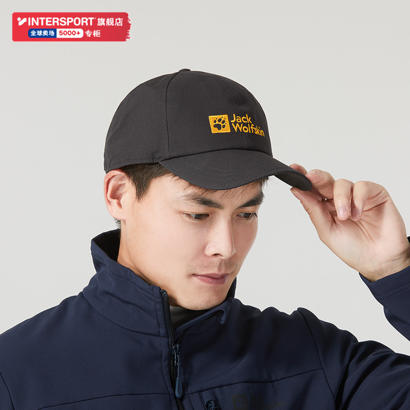 jack wolfskin狼爪棒球帽子男女帽软顶帽户外运动帽可调节1900673
