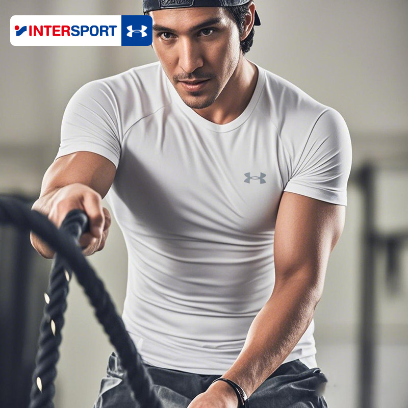 安德玛速干T恤男新款透气男士短袖健身速干衣训练运动上衣体恤衫,运动服/休闲服装,运动T恤,淘宝优惠券,粉丝福利购,淘宝优惠卷