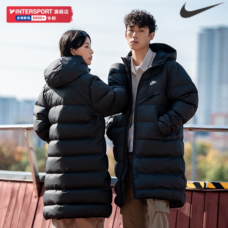 耐克中长款羽绒服男冬新款