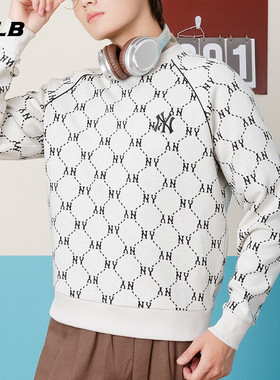 MLB官方连帽卫衣男装女装 2025秋季新款休闲上衣套头衫3AMTM0144