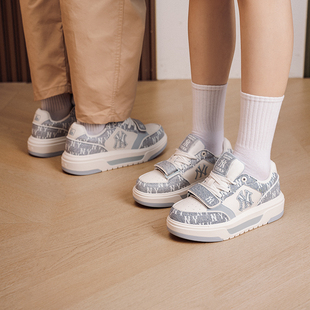 MLB板鞋男鞋女鞋2026新款经典低帮厚底复古休闲鞋运动鞋3ASXM026N