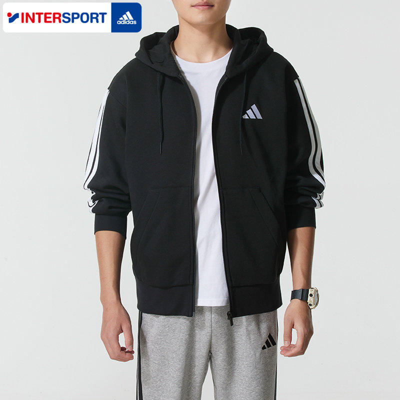 阿迪达斯外套男装冬季新款户外运动服加绒保暖休闲连帽夹克外套,运动服/休闲服装,运动卫衣/套头衫,淘宝优惠券,粉丝福利购,淘宝优惠卷