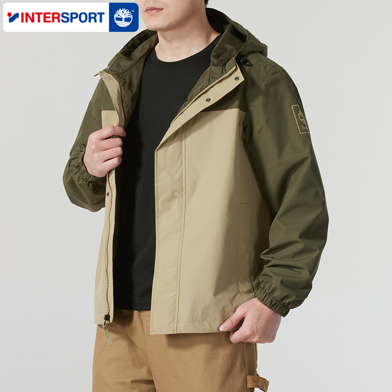 Timberland添柏岚梭织夹克外套男装25春新款户外登山运动服A44XJ