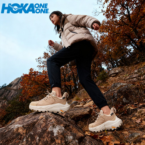 HOKA ONE ONE女鞋Kaha2 LOW GTX防水减震户外登山鞋徒步鞋1130530