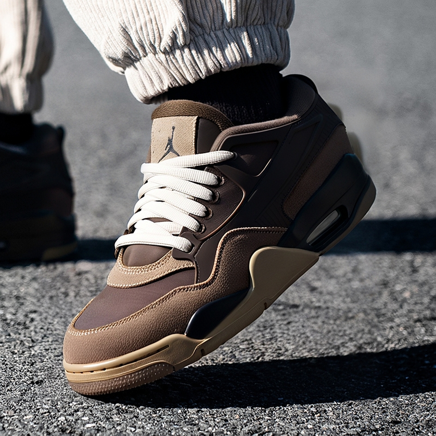 NIKE耐克男鞋冬季AIR JORDAN 4 RM运动鞋篮球鞋复古美拉德休闲鞋
