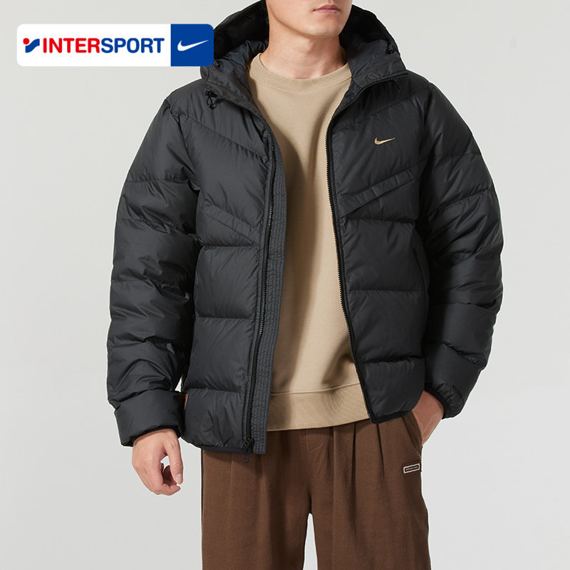 NIKE耐克羽绒服男装2025冬季连帽运动经典时尚休闲保暖外套HQ4183