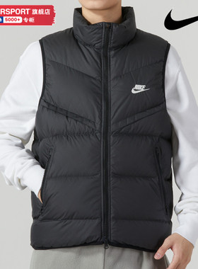耐克官方旗舰店男款羽绒马甲冬季新款正品女羽绒服背心FB8184-010