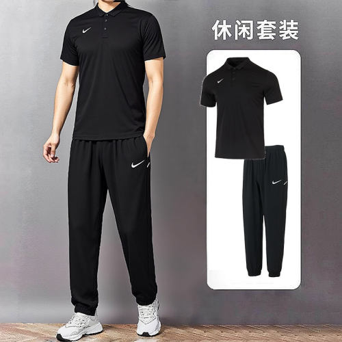 NIKE男士跑步快干POLO套装