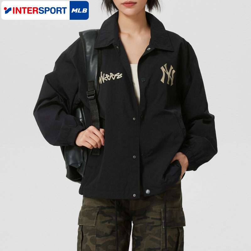 MLB官方外套男装女装2026新款春季休闲纽约洋基时尚仿羊羔绒夹克