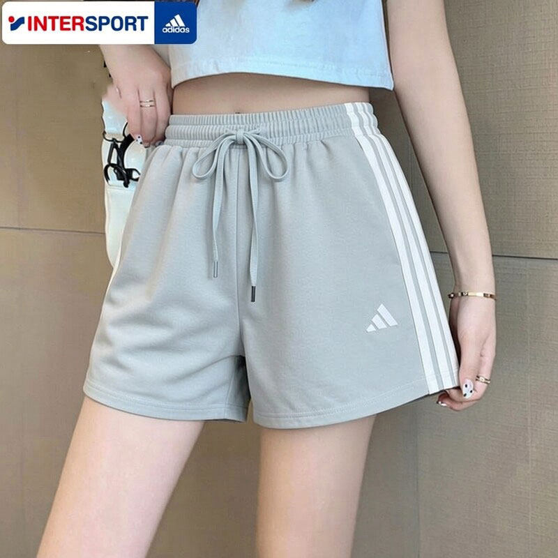 阿迪达斯短裤女裤夏季新款针织健身运动裤官方正品外穿高腰热裤女