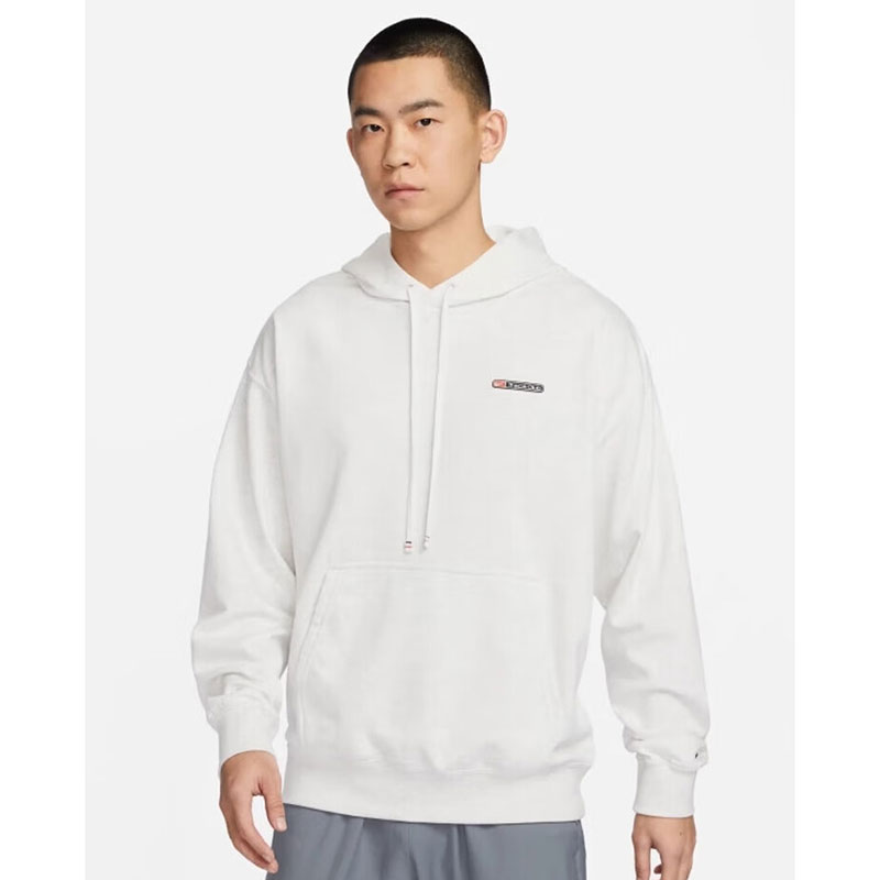NIKE耐克灰色卫衣男2025新款休闲宽松连帽长袖运动服套头衫FN3396