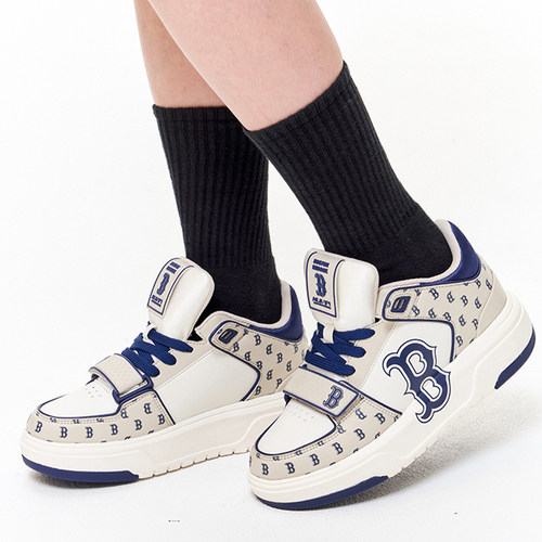 mlb官方授权NY鞋子男23新款情侣厚底老花老爹鞋复古休闲板鞋女潮