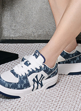 MLB官方板鞋男女鞋2025新款情侣复古学长鞋厚底鞋运动鞋3ASXCLD4N