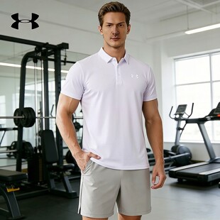 UA安德玛官方正品男装短袖春季新款翻领半袖高尔夫运动服休闲T恤