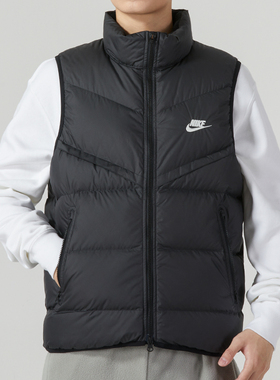 Nike耐克官方正品羽绒马甲男装保暖休闲运动服立领背心外套FB8184