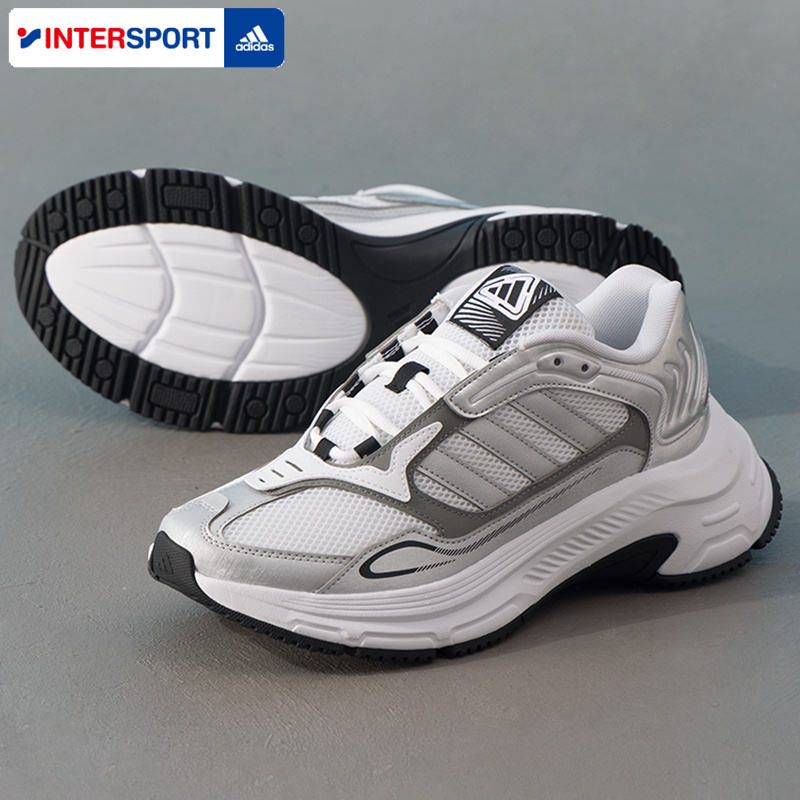 阿迪达斯休闲鞋男官方旗舰2025冬季运动鞋网面透气厚底增高老爹鞋
