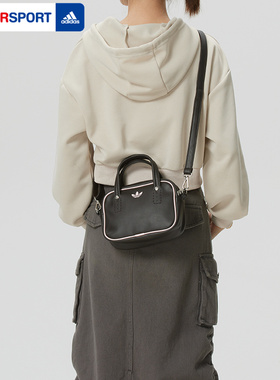 阿迪达斯三叶草单肩包女包2026新款运动包休闲斜挎包手提包KD7844