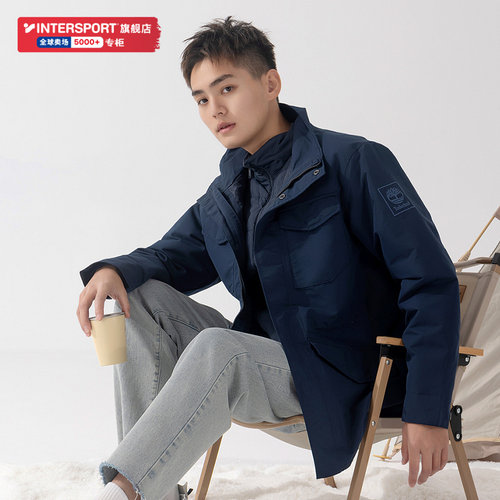 添柏岚三合一夹克男冬季新款休闲运动服户外防风衣保暖外套A2H9M