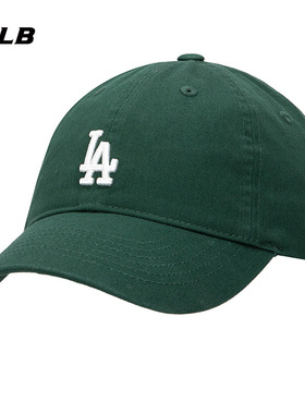 MLB官方正品帽子男帽女帽2025新款LA小标鸭舌帽棒球帽运动帽CP77