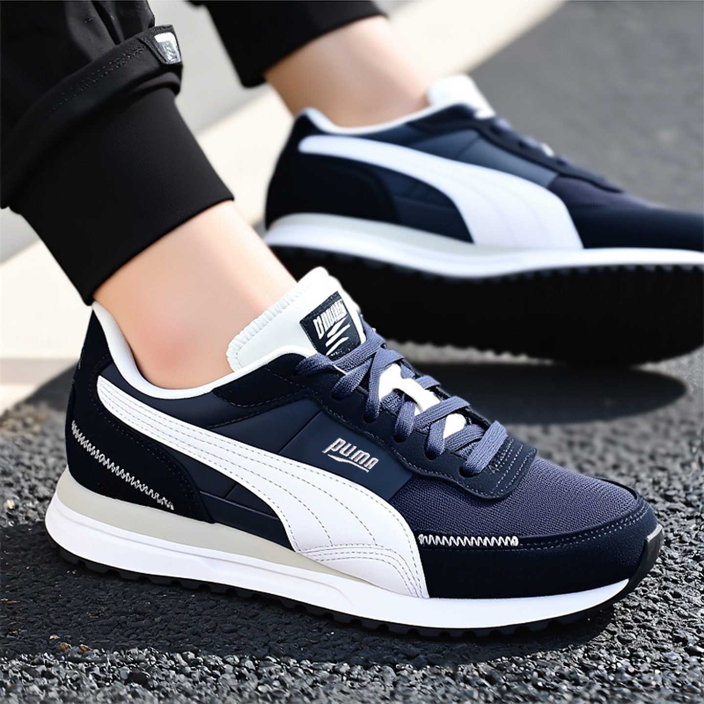 PUMA彪马男鞋女鞋2025冬季新款复古翻毛皮蓝色运动休闲鞋397377,运动鞋new,运动休闲鞋,淘宝优惠券,粉丝福利购,淘宝优惠卷