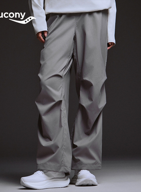 Saucony索康尼官方HARE HO系列运动舒适百搭防水透气宽松休闲长裤