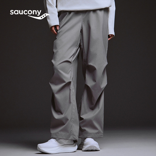 Saucony索康尼官方HARE HO系列运动舒适百搭防水透气宽松休闲长裤
