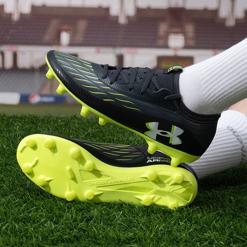 安德玛官方男鞋2025秋季新款运动鞋训练场上FG钉鞋足球鞋3027707