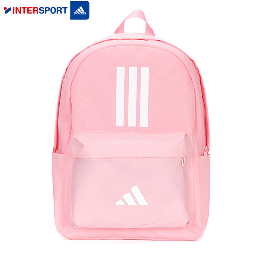 阿迪达斯粉色双肩包女包