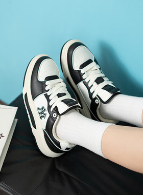 MLB官方休闲鞋厚底板鞋女2025新款运动鞋低帮轻便学长鞋3ASXCLS4N