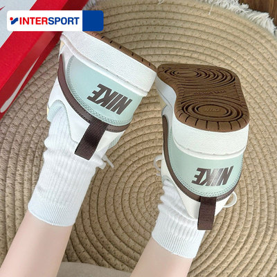 Nike耐克女鞋2026夏季新款COURT童鞋低帮运动鞋黄绿色板鞋BQ5448