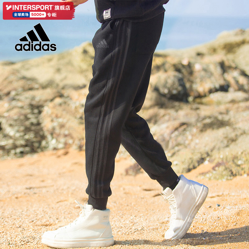 Adidas阿迪达斯运动裤男裤2023秋冬新款跑步长裤男士小脚裤卫裤