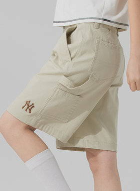 MLB情侣短裤2025夏季新款运动裤户外透气休闲时尚五分裤3ASMV03