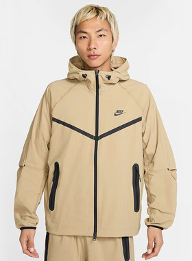 耐克外套男装2025新款Windrunner风行者系列休闲运动梭织连帽夹克