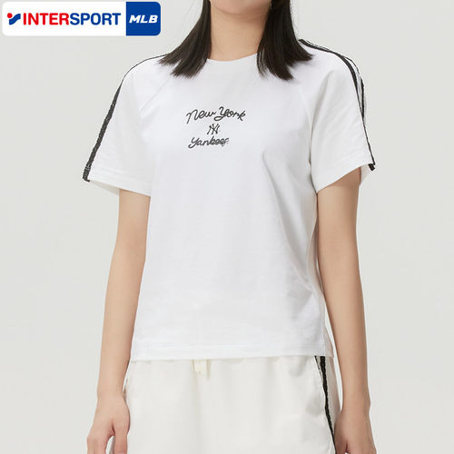MLB短袖女装2026夏季新款时尚休闲T恤透气半袖运动上衣3FTSV5463