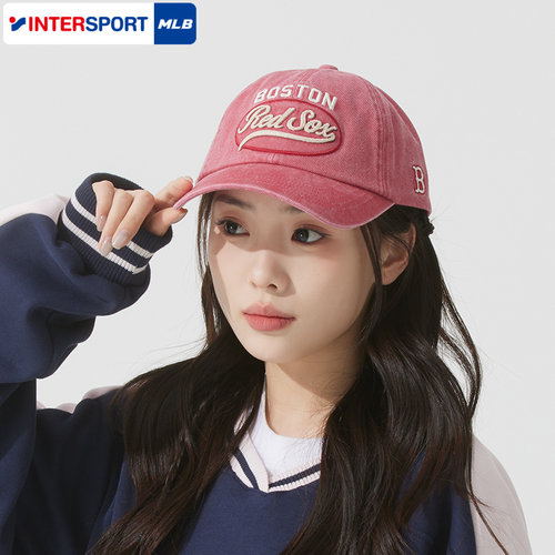 MLB官方水洗软顶牛仔男女可调节鸭舌帽休闲棒球帽运动帽3ACPV165N
