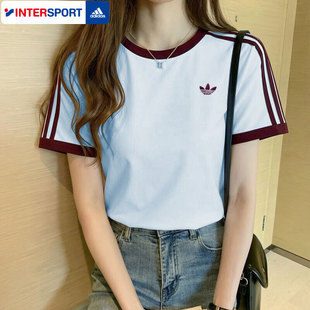 新款 2026夏季 运动服圆领t恤跑步训练上衣 短袖 Adidas阿迪达斯女装