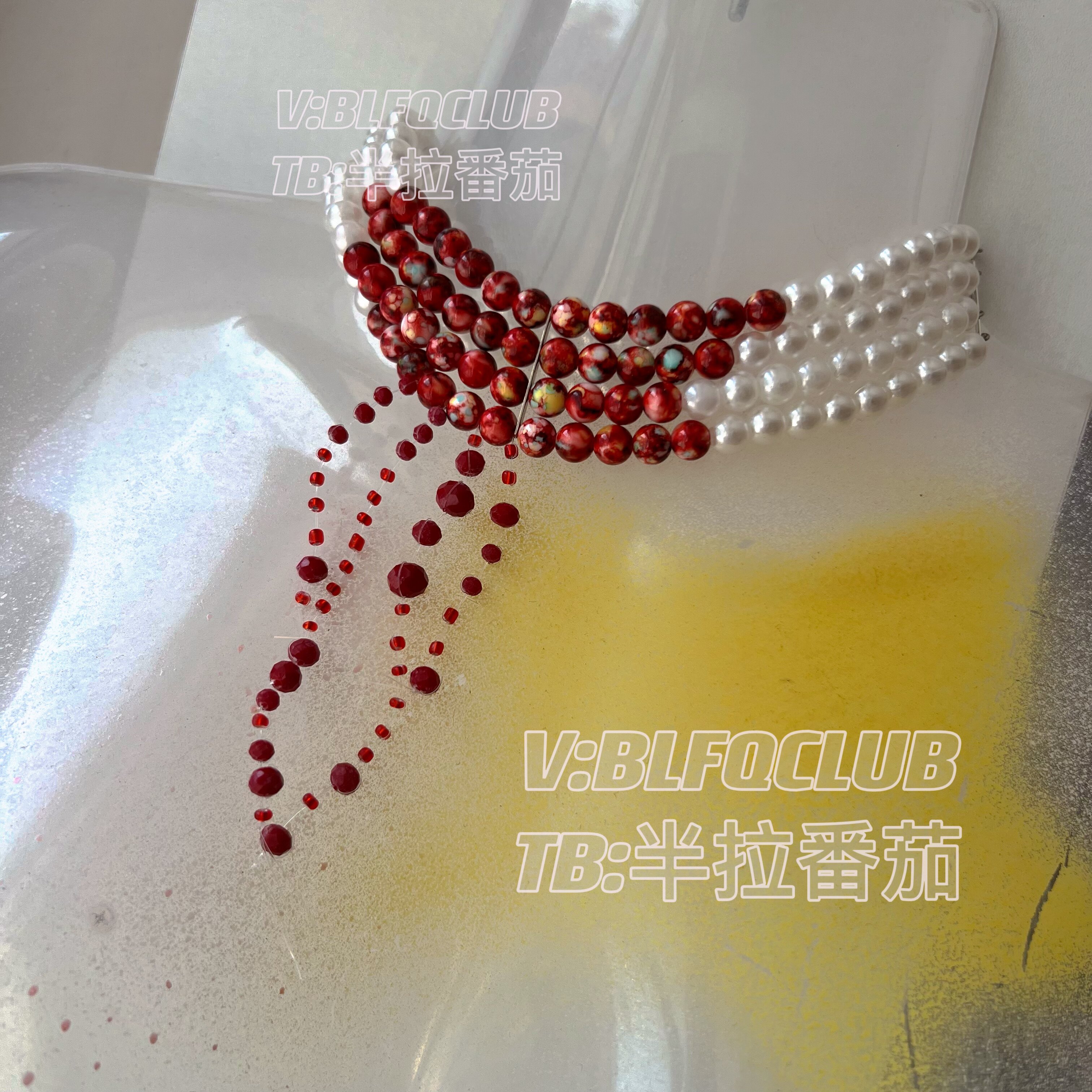 혈액 눈물 할로윈 블러디 메리 모조 진주 BLOODSTAIN 펑크 고딕 달콤한 멋진 혈액 드롭 술 목걸이 목걸이