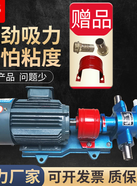 KCB齿轮油泵耐高温抽油泵液压齿轮泵220V高粘度高压自吸泵柴油泵